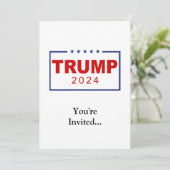 Trump 2024 Classic Rechthoek Logo Kaart (Staand voorkant)