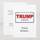 Trump 2024 Classic Rechthoek Logo Kaart (Voorkant / Achterkant)