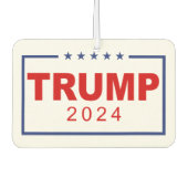 Trump 2024 Classic Rechthoek Logo Luchtverfrisser (Voorkant)