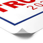 Trump 2024 Classic Rechthoek Logo Poster (Hoek)