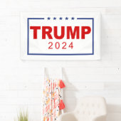 Trump 2024 Classic Rechthoek Logo Spandoek (Insitu)