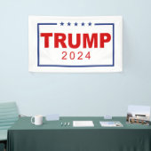 Trump 2024 Classic Rechthoek Logo Spandoek (Beurs)