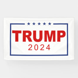 Trump 2024 Classic Rechthoek Logo Spandoek