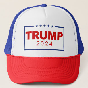 Trump 2024 Classic Rechthoek Logo Trucker Pet