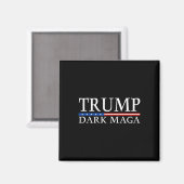 Trump 2024 Dark Mega President Donald Trump Magneet (Voorkant / Achterkant)
