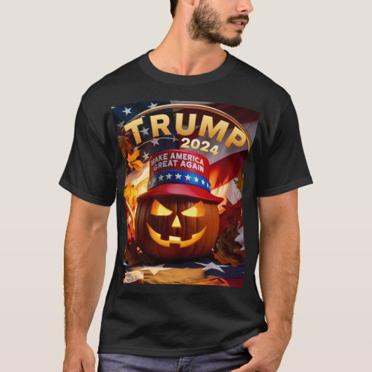 Trump 2024: de concurrentie bang maken! t-shirt (Voorkant)