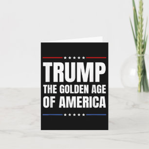 Trump 2024, de Gouden Eeuw van Amerika Patriottisc Kaart