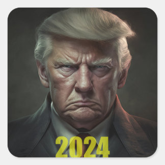 Trump 2024: De inkomstenloop begint Vierkante Sticker