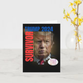 Trump 2024 De overlevende Kaart (Gele Bloem)