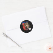 Trump 2024 De overlevende Ronde Sticker (Envelop)