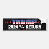 Trump 2024 De terugkeer Republikeinse Drill Baby D Bumpersticker (Voorkant)