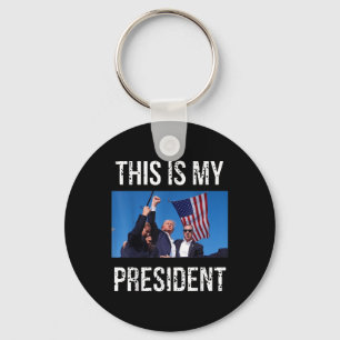 Trump 2024 Dit is mijn President Sleutelhanger