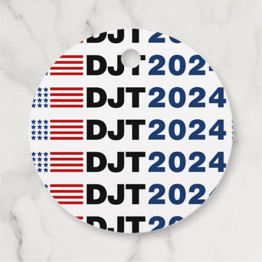 Trump 2024 DJT Bedankjes Labels (Achterkant)
