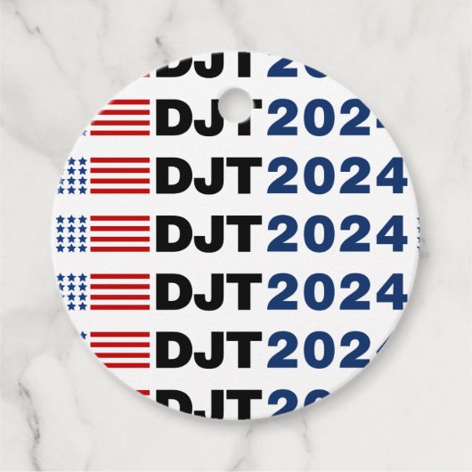 Trump 2024 DJT Bedankjes Labels (Voorkant)