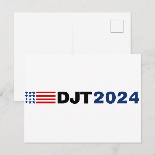 Trump 2024 DJT Briefkaart (Voorkant / Achterkant)