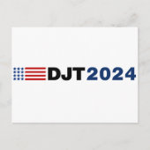 Trump 2024 DJT Briefkaart (Voorkant)