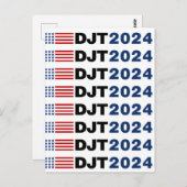 Trump 2024 DJT Briefkaart (Voorkant / Achterkant)