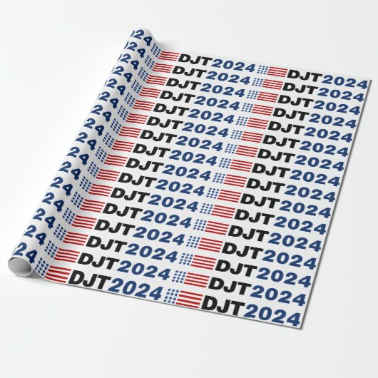 Trump 2024 DJT Cadeaupapier (Uitgerold)