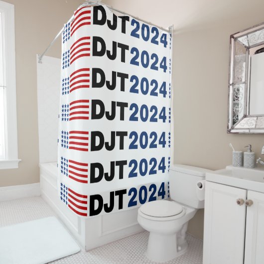 Trump 2024 DJT Douchegordijn (In situ)