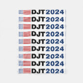 Trump 2024 DJT Fleece Deken (Voorkant)
