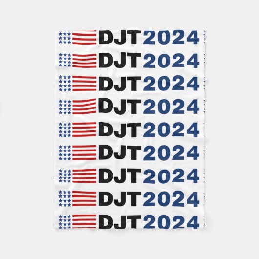 Trump 2024 DJT Fleece Deken (Voorkant)