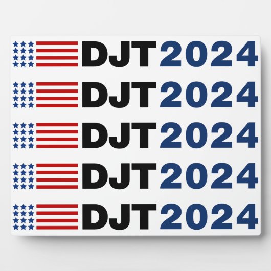 Trump 2024 DJT Fotoplaat (Voorkant)