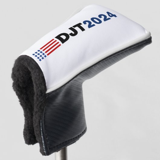 Trump 2024 DJT Golf Head Hoesje Golfheadcover (3/4 voorkant)