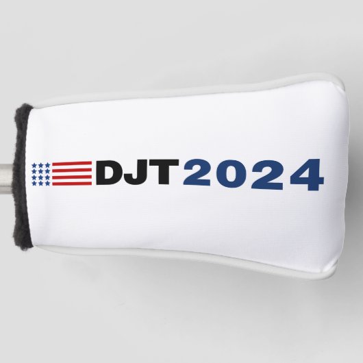 Trump 2024 DJT Golf Head Hoesje Golfheadcover (Voorkant)