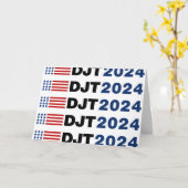 Trump 2024 DJT Kaart (Gele Bloem)