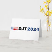 Trump 2024 DJT-kaart Kaart (Gele Bloem)