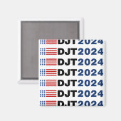 Trump 2024 DJT Magneet (Voorkant / Achterkant)