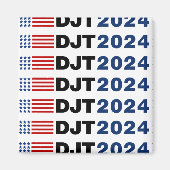 Trump 2024 DJT Magneet (Voorkant)