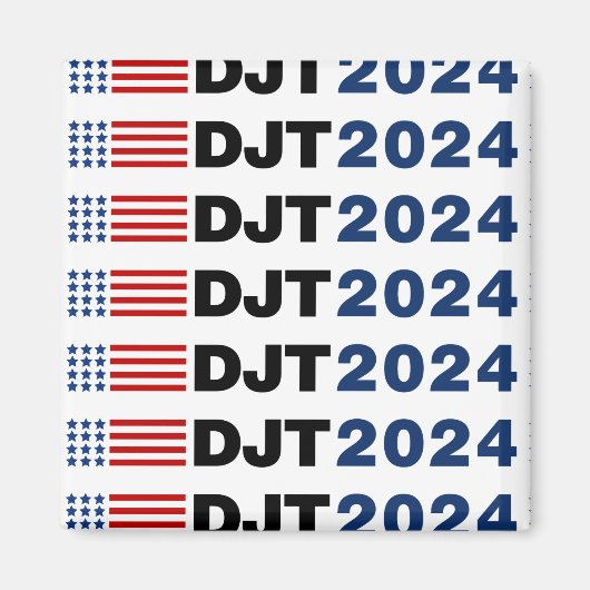 Trump 2024 DJT Magneet (Voorkant)