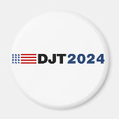 Trump 2024 DJT Magnet (Voorkant)
