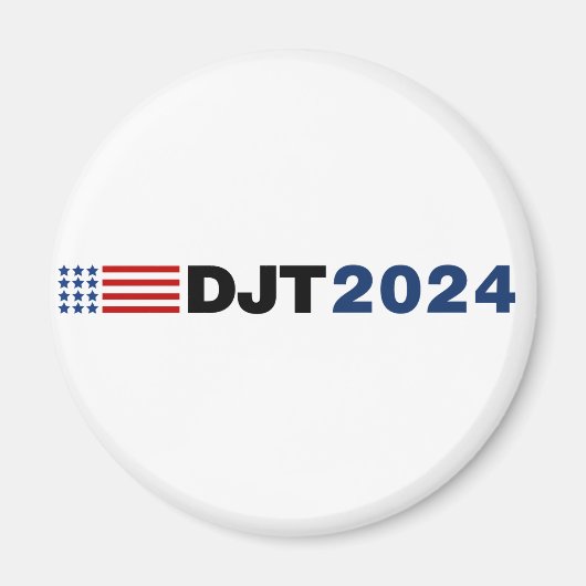 Trump 2024 DJT Magnet (Voorkant)