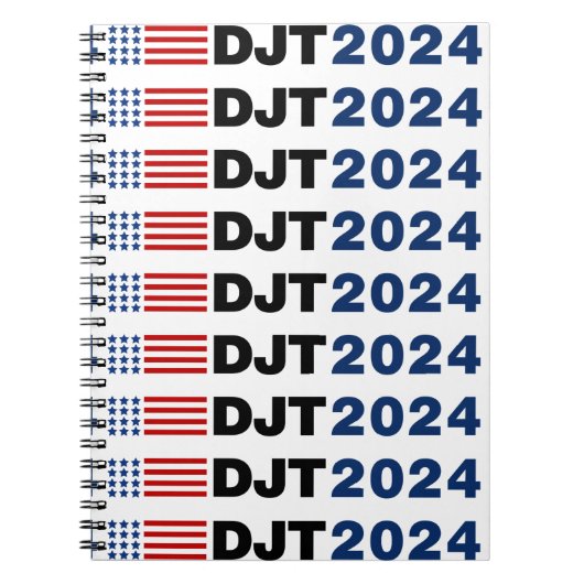 Trump 2024 DJT Notitieboek (Voorkant)