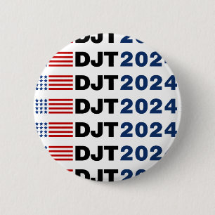 Trump 2024 DJT Ronde Button 5,7 Cm