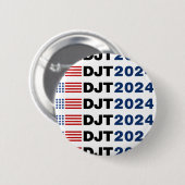 Trump 2024 DJT Ronde Button 5,7 Cm (Voorkant /achterkant)