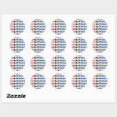 Trump 2024 DJT Ronde Sticker (Vel)