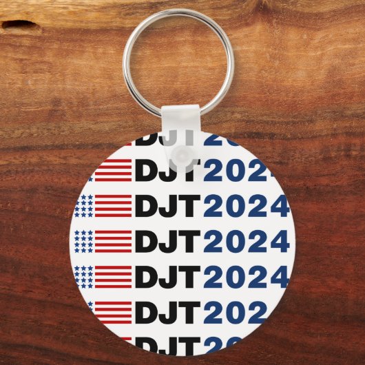 Trump 2024 DJT Sleutelhanger (Achterkant)