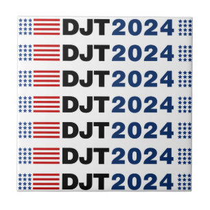 Trump 2024 DJT Tegeltje