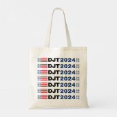 Trump 2024 DJT Tote Bag (Achterkant)