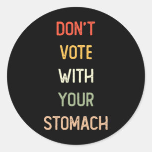 Trump 2024 Donald Trump Vance Stem Niet Met Je Ronde Sticker