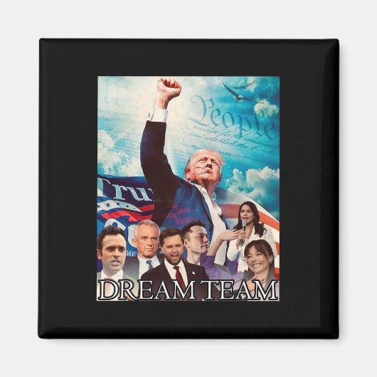 Trump 2024 Dream Team Magneet (Voorkant)