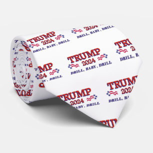 Trump 2024 Drill Baby boor Stropdas