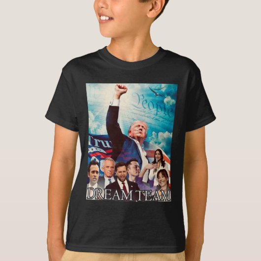 Trump 2024 droomteam t-shirt (Voorkant)