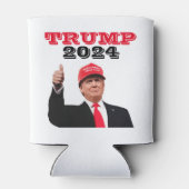 Trump 2024 duimen omhoog blikjeskoeler (Achterkant)