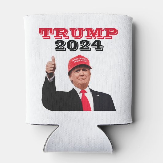 Trump 2024 duimen omhoog blikjeskoeler (Achterkant)