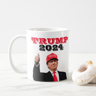 Trump 2024 duimen omhoog koffiemok
