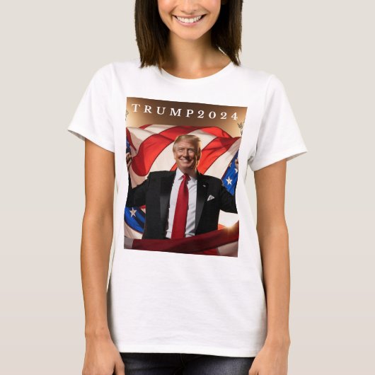 Trump 2024: durf en trots t-shirt (Voorkant)